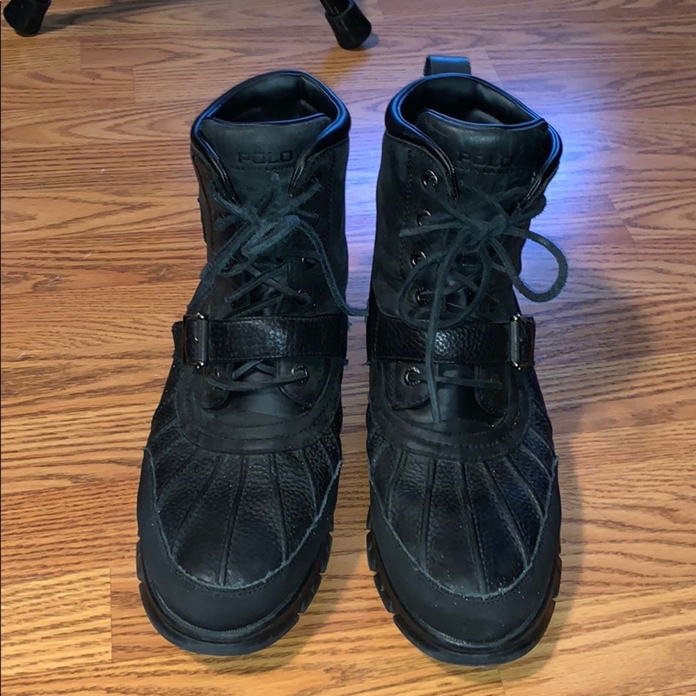 Black Polo Ralph Lauren Boots